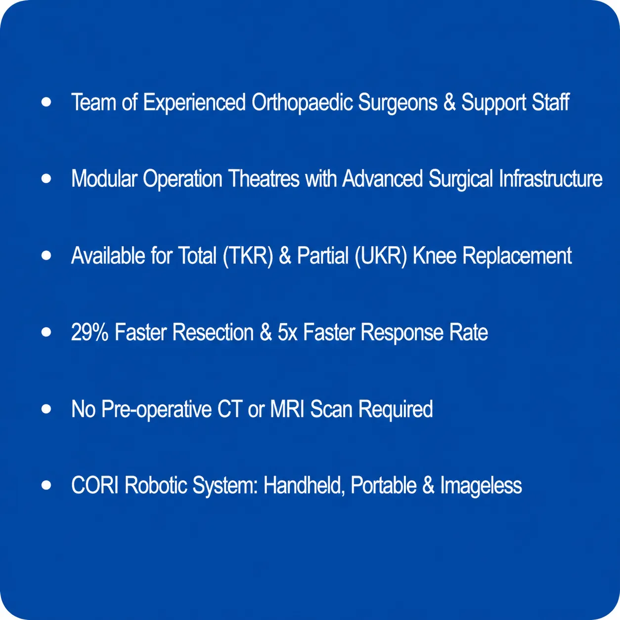 Robotic Orthopaedics Surgery