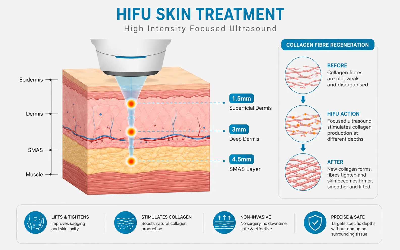 HIFU Skin Tightening before and after